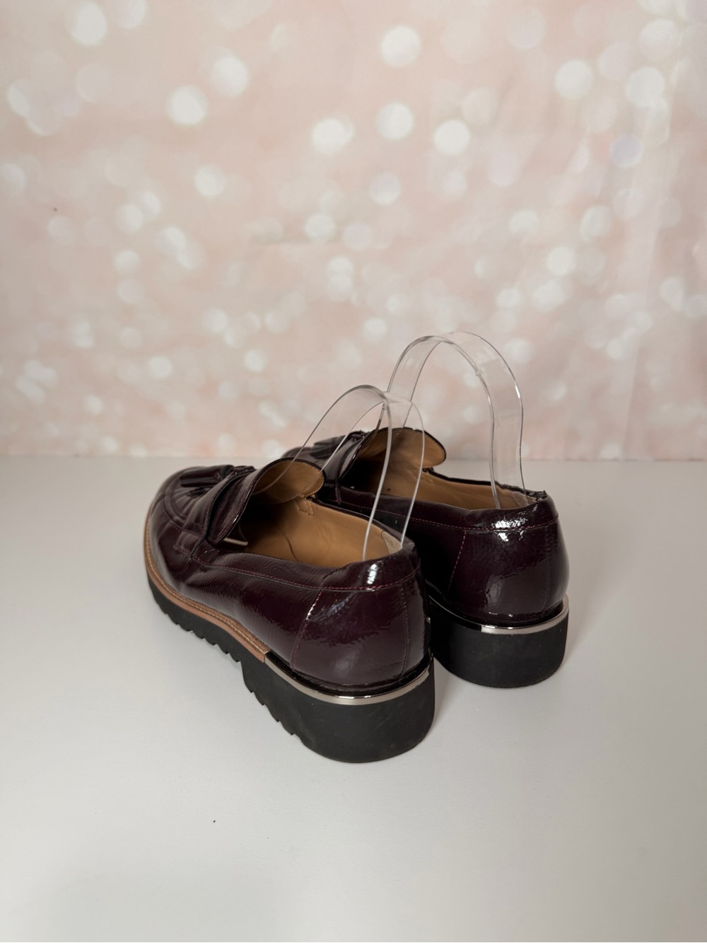 FRANCO SARTO Maroon CAROLYNN Faux Leather Loafer - Picture 7 of 14